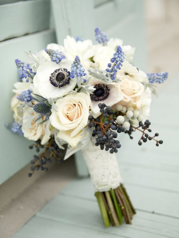 20 Something Blue Wedding Bouquets Southbound Bride 9418