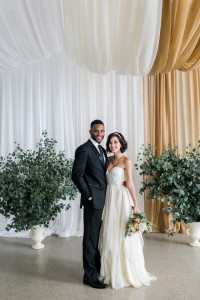 Aisle with draping | SouthBound Bride | Credit: Alexis June Weddings
