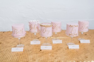 Pink mini wedding cakes | SouthBound Bride | Credit: Alexis June Weddings