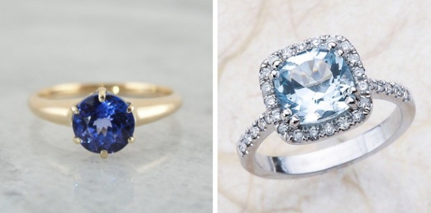 21 Blue Engagement Rings from Etsy | SouthBound Bride