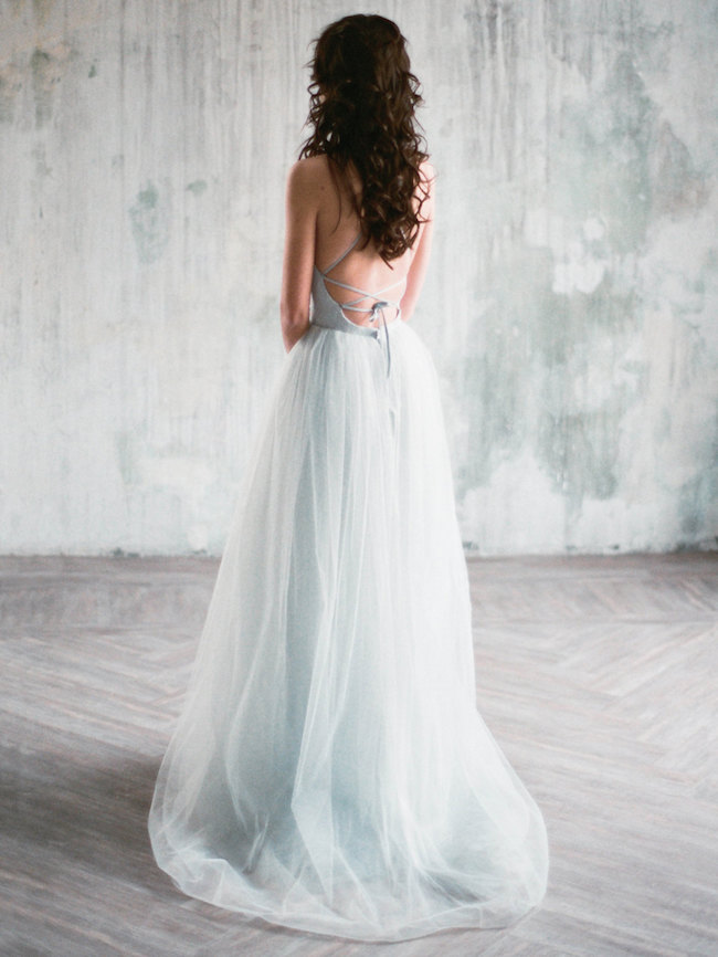 Ice Blue Wedding Dress