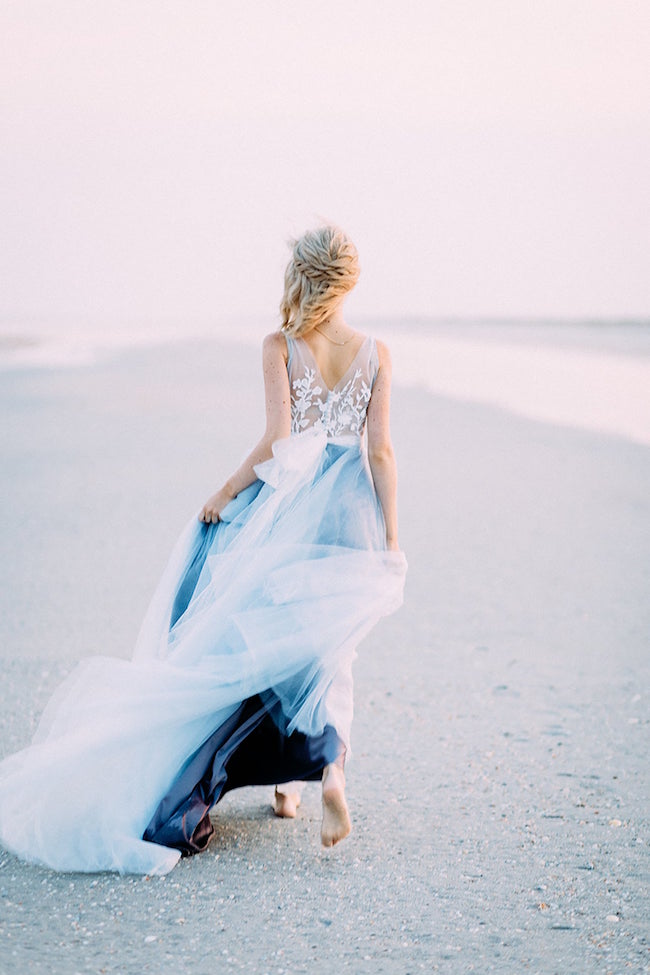Buy Aqua Blue Wedding Dress online | Lazada.com.ph-tmf.edu.vn