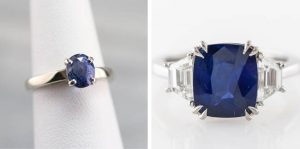 Blue Engagement Rings
