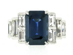 Blue Engagement Rings