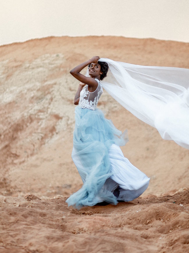 15 Breathtaking Blue Wedding Dresses