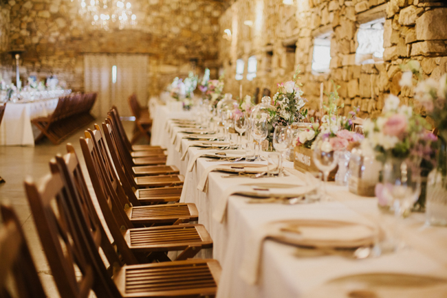 Rustic Farmhouse Wedding Reception | Credit: Carolien & Ben