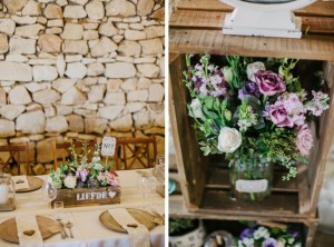 Rustic Farmhouse Wedding Decor | Credit: Carolien & Ben