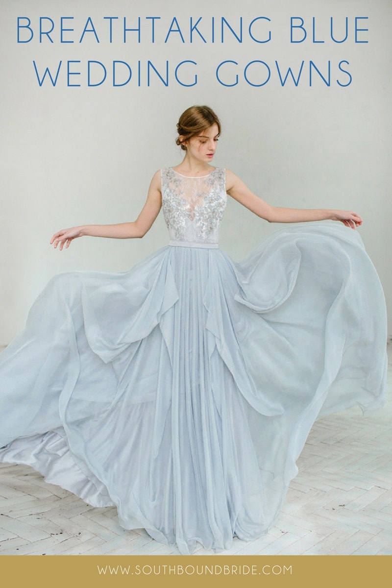20 Breathtaking Blue Wedding Dresses ...