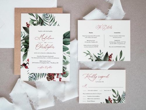 20 Printable Winter Wedding Invitations | SouthBound Bride