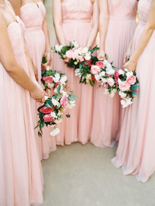 Millennial Pink Bridesmaid Dresses | SouthBound Bride