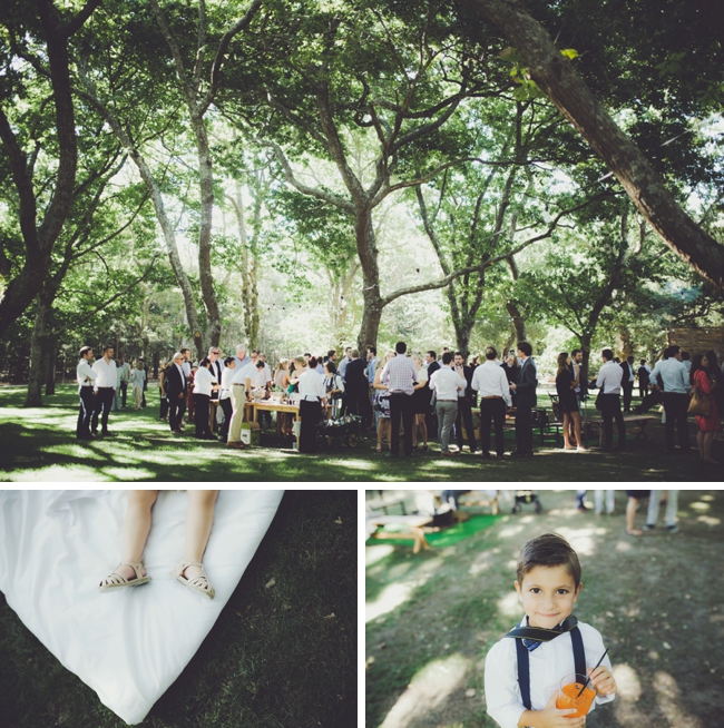 Magical Forest Wedding Cocktail Hour | Image: Fiona Clair