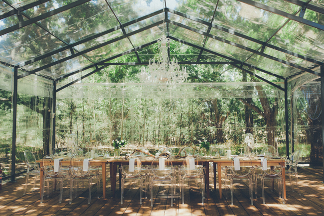 Glass Marquee Wedding | Image: Fiona Clair