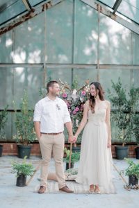 Boho Engagement Shoot with Floral Tipi