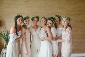 Bridesmaids in Greenery Crowns