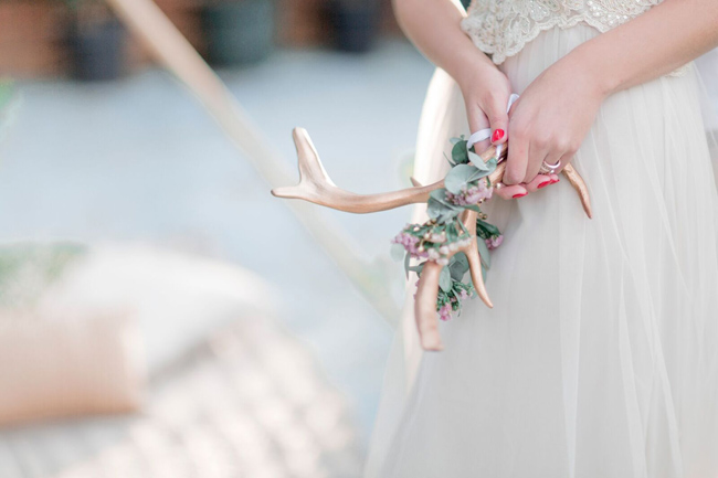 Bride with Gold Antlers