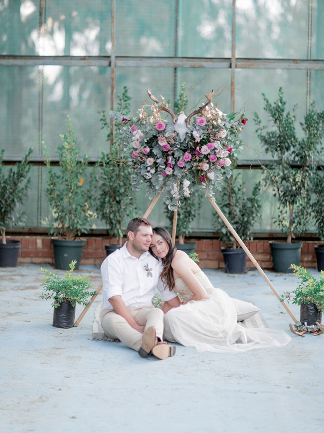 Couple with Flower Tipi