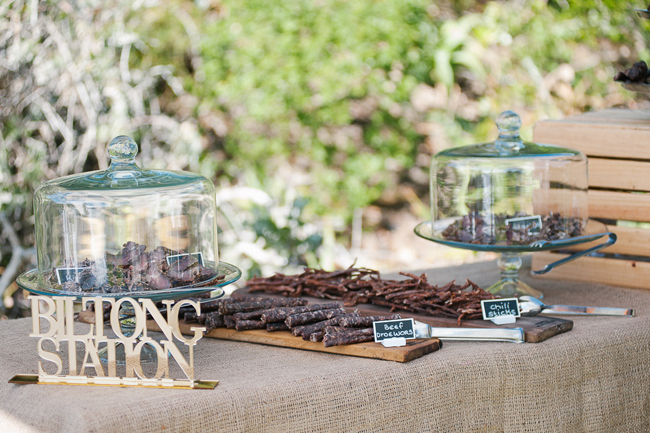 Biltong Bar Wedding Idea