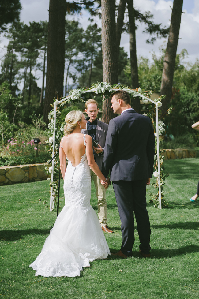 Simple Floral Wedding Arch