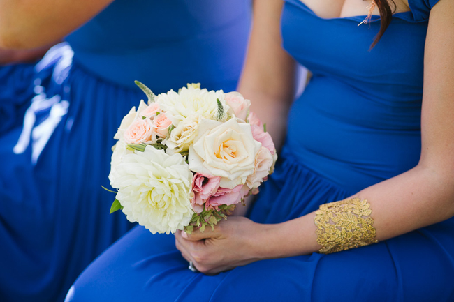 Bridesmaids in Royal Blue