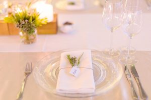 Place Setting with Glass Charger