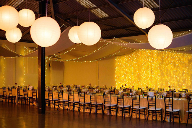 Twinkle Light Reception Decor