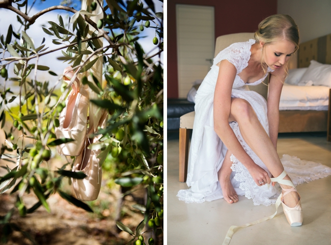 Ballet Slipper Wedding Shoes