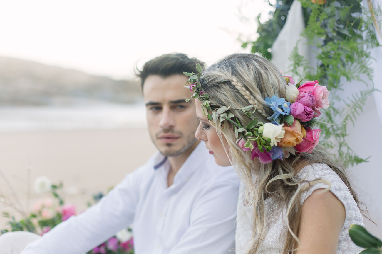 Pastel Floral Hair Decoration