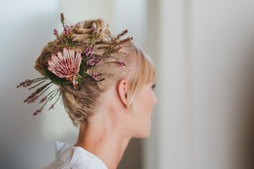 Bride with Braided Dreadlock Updo | Credit: Bold As Love