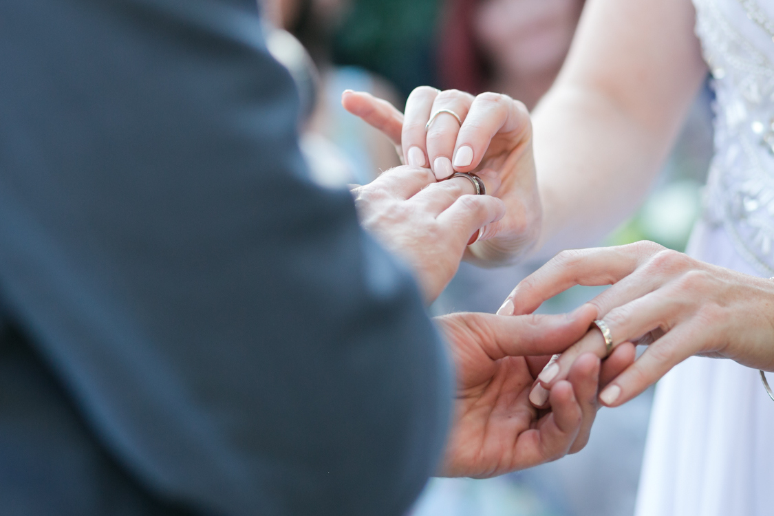 Wedding Ceremony Ring Exchange | Image: Long Exposure