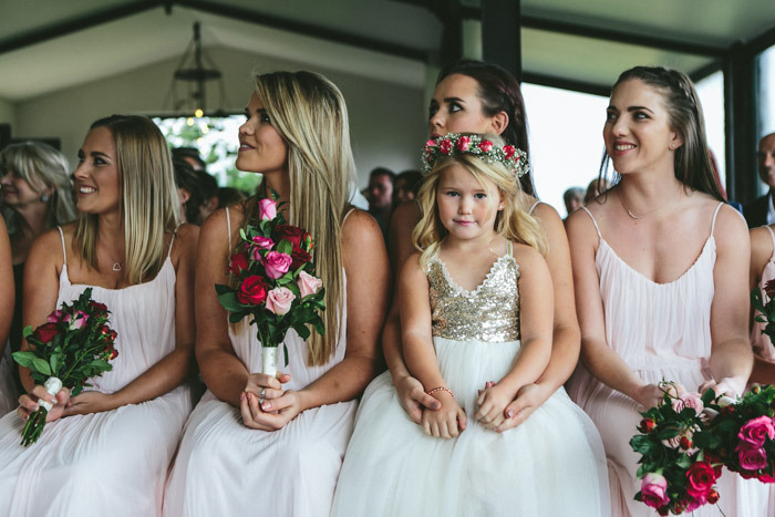 Bridesmaids in Blush | Credit: Knot Just Pics