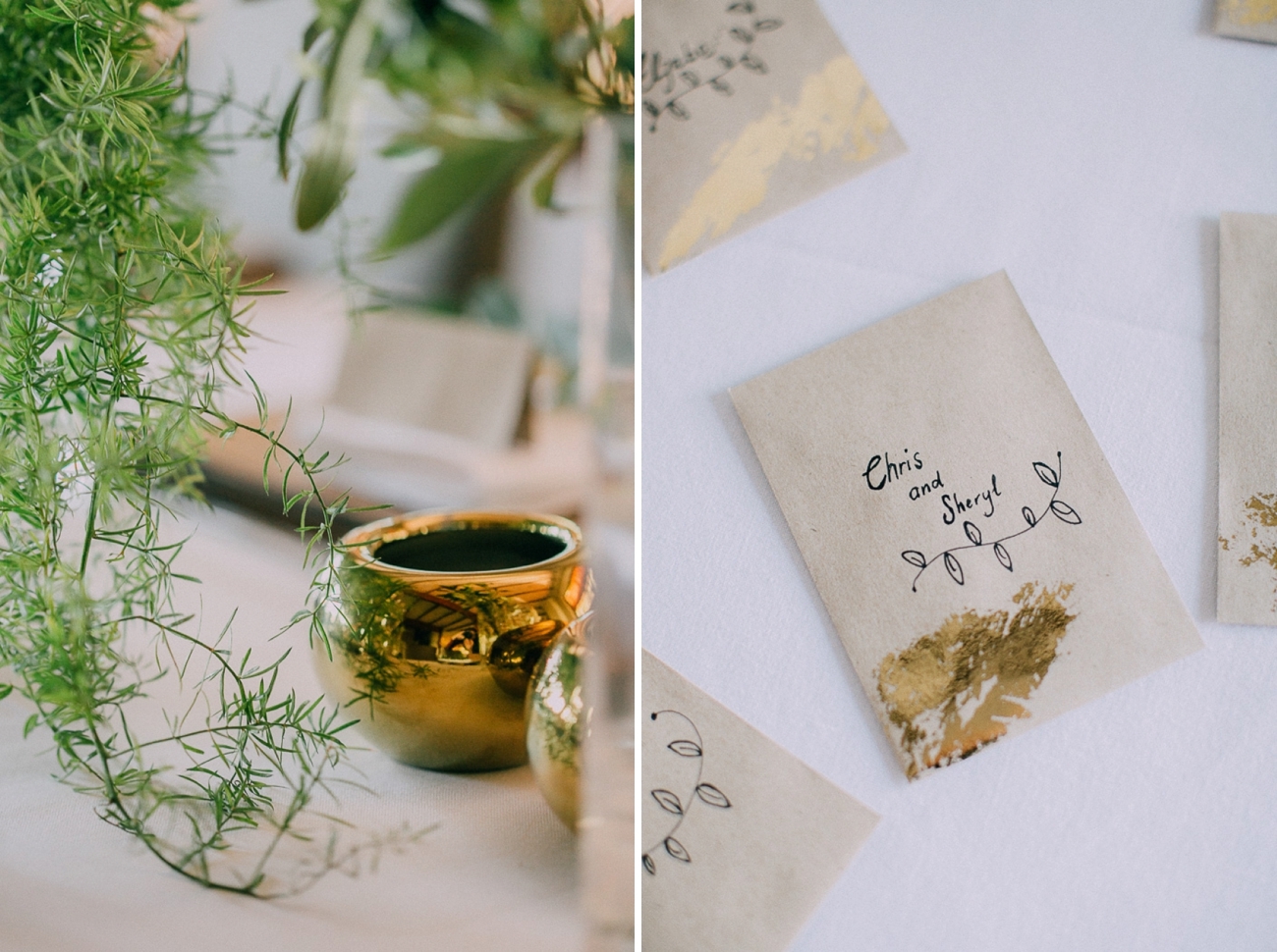 Gold Foil Escort Cards | Credit: Michelle du Toit