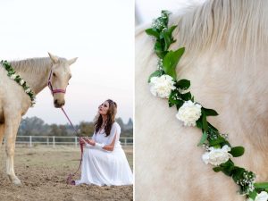 Floral Garland for Horse | Credit: MORE Than Just Photography