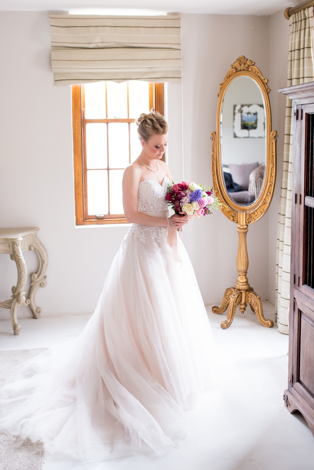 Bride in Romantic Tulle Gown | Credit: Cheryl McEwan