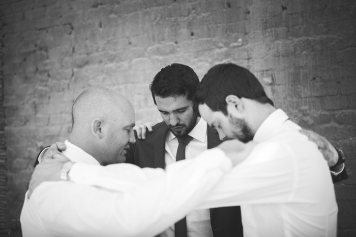 Groomsmen Prayer | Credit: Those Photos