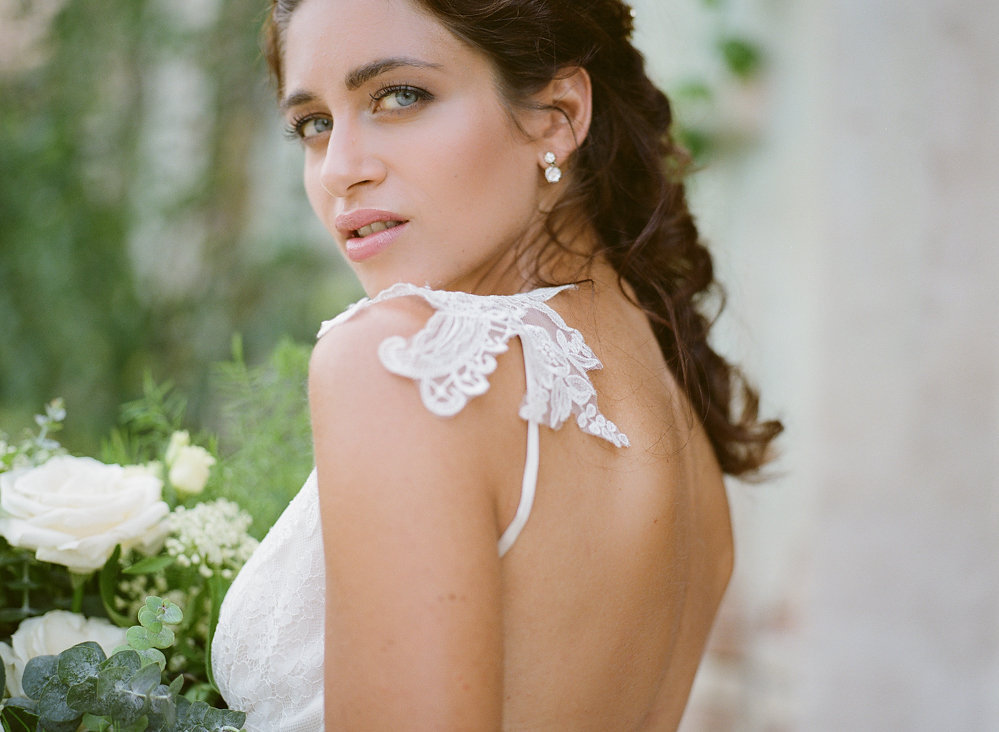 Claire Pettibone Strap Shoulder Detail | Credit: Magnolia & Magpie Photography