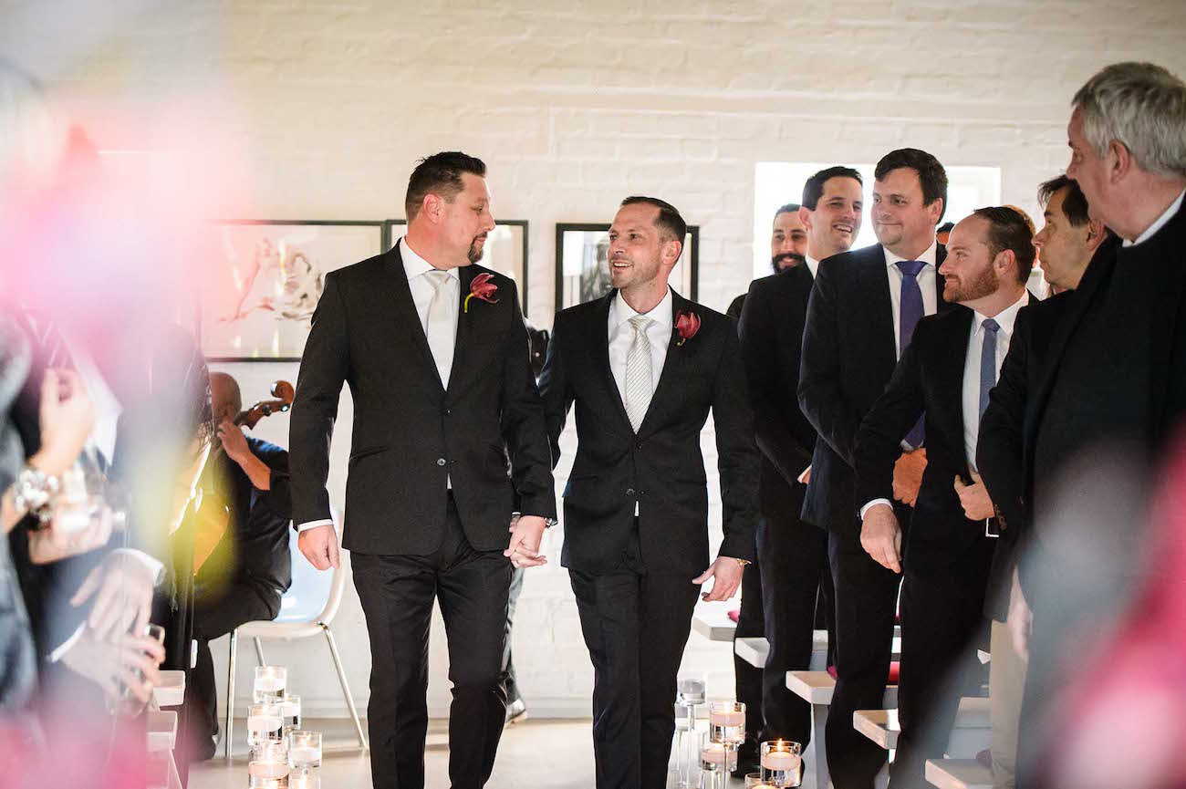 Colourful Glamorous Same Sex Wedding | Credit: Vizion Photography