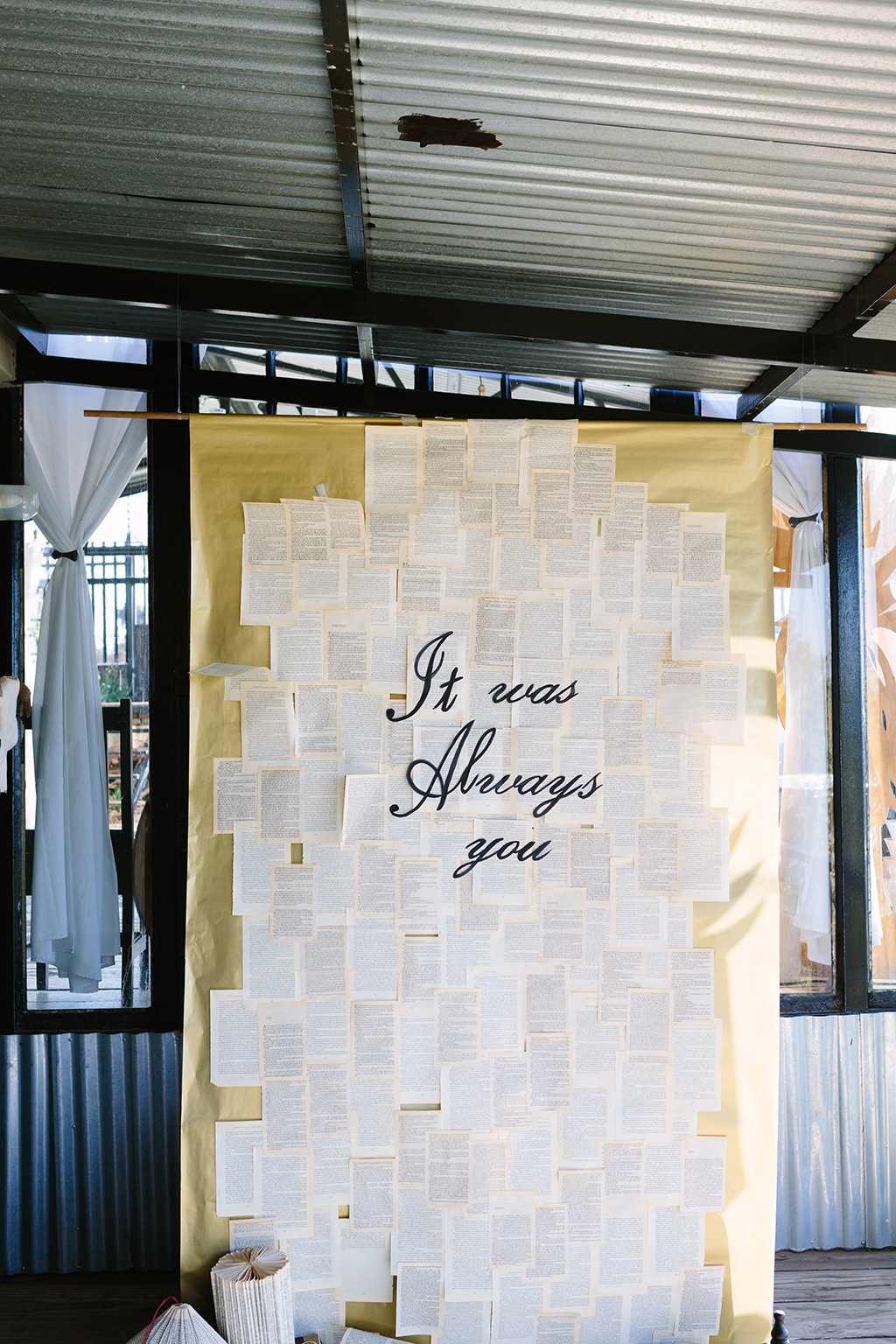 It Was Always You Ceremony Backdrop | Credit: Andries Combrink & Runaway Romance