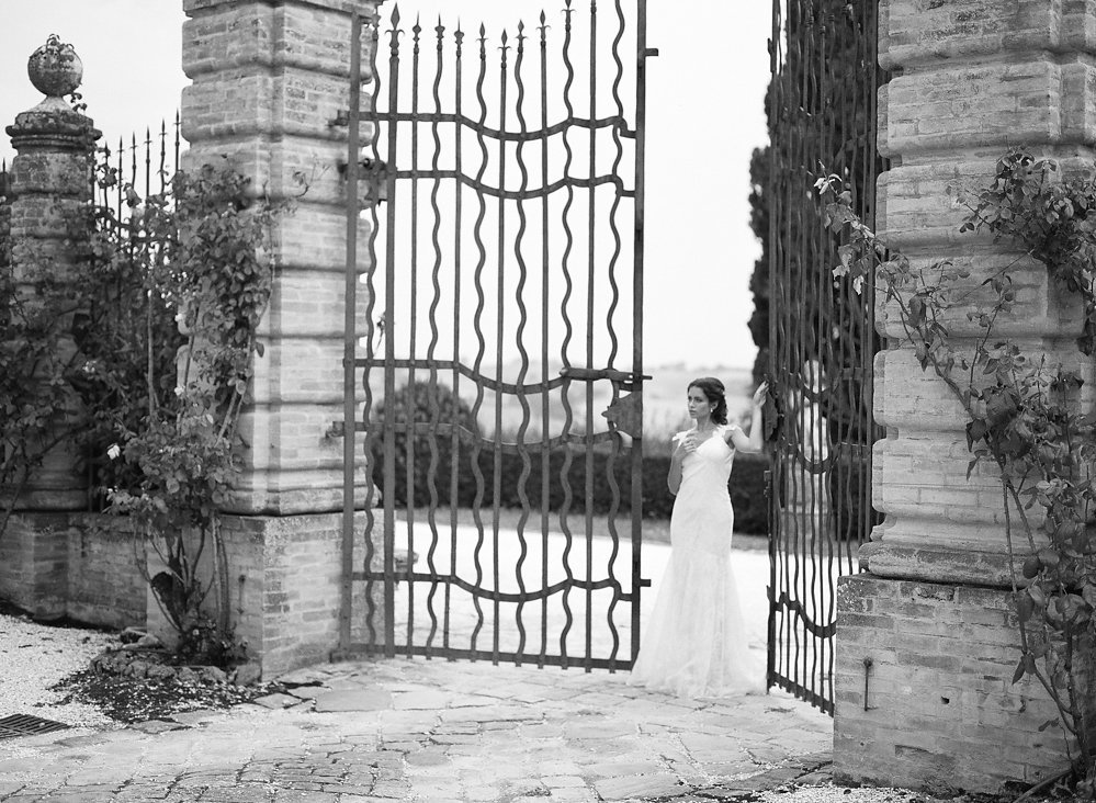 Ornate Gate at Italian Estate | Credit: Magnolia & Magpie Photography