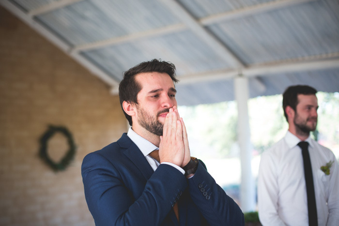 Emotional Groom at Ceremony | Credit: Those Photos