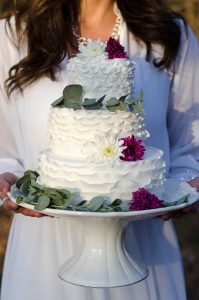 Ruffled Wedding Cake | Credit: MORE Than Just Photography