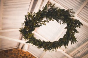 Hanging Greenery Wreath | Credit: Those Photos