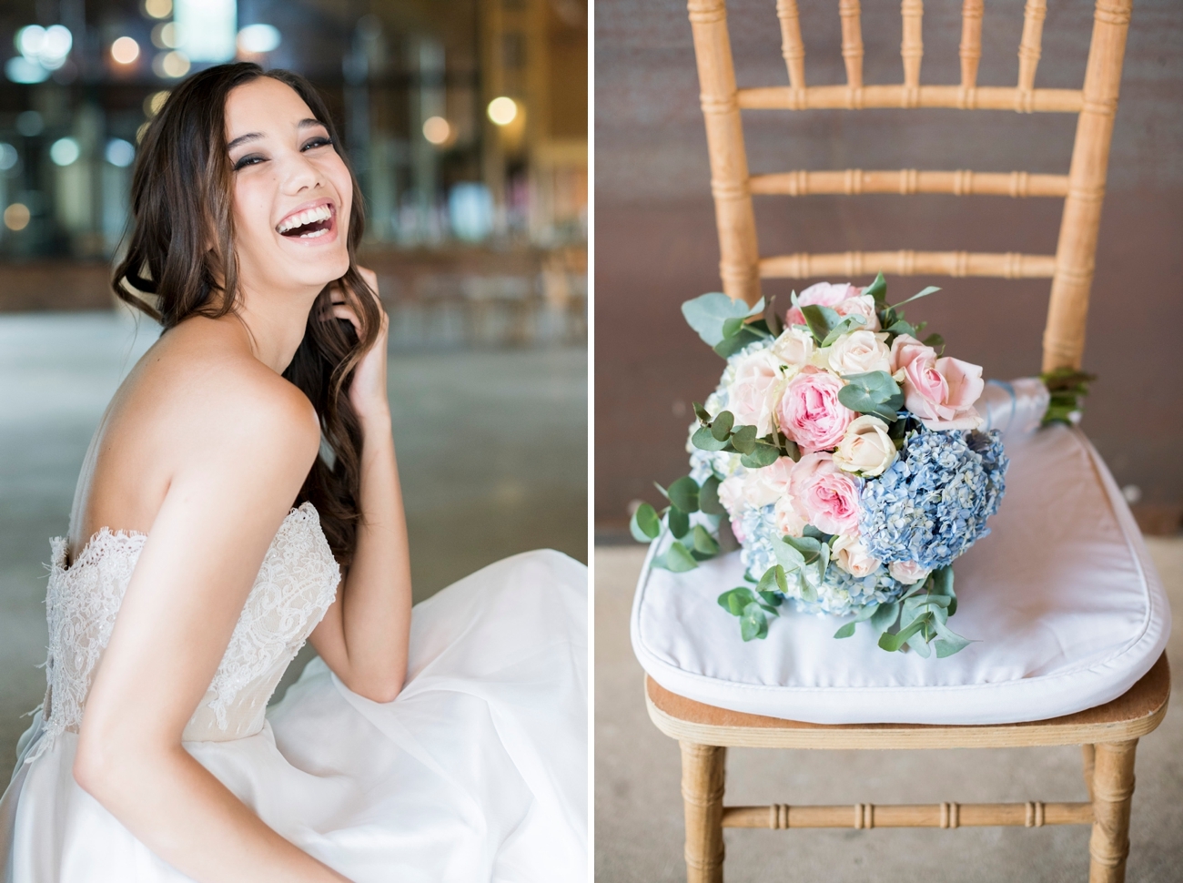 Pantone Serenity & Rose Quartz Wedding Inspiration | Credit: Jack & Jane Photography