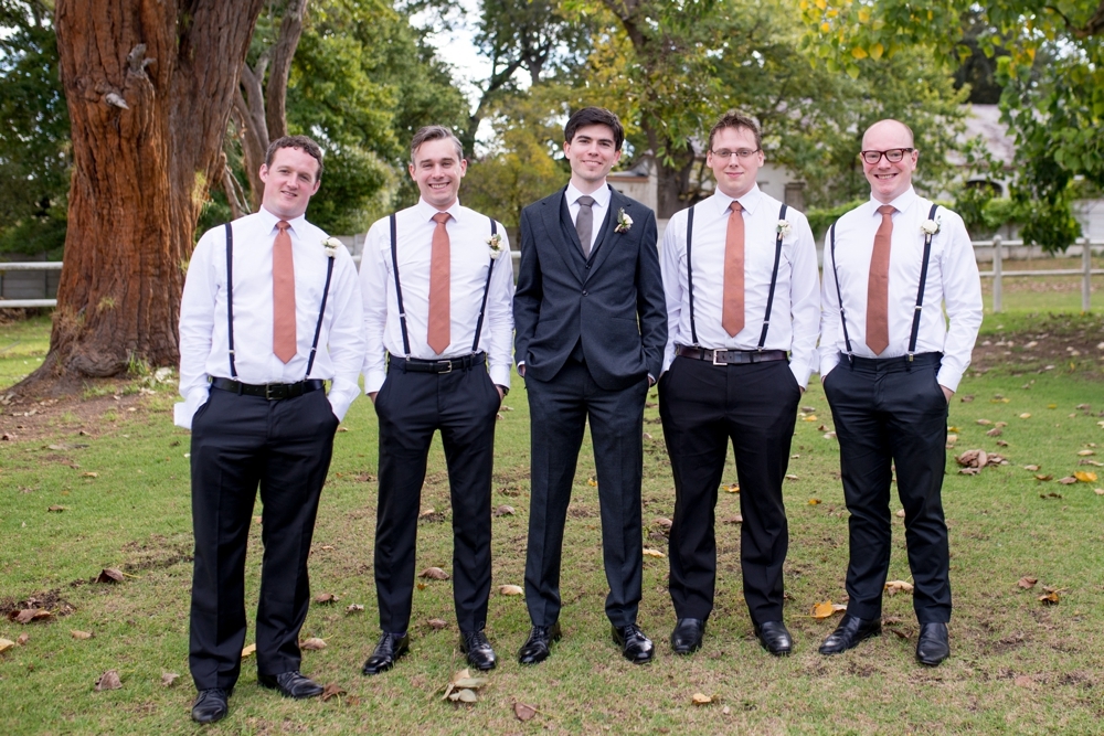 Groomsmen in Braces | Credit: Cheryl McEwan