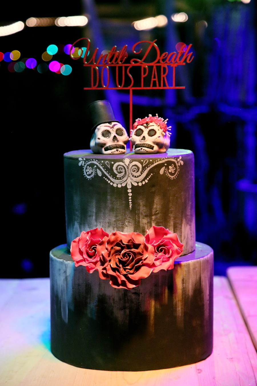 Gothic Wedding Cake | Credit: Hello Love Photography