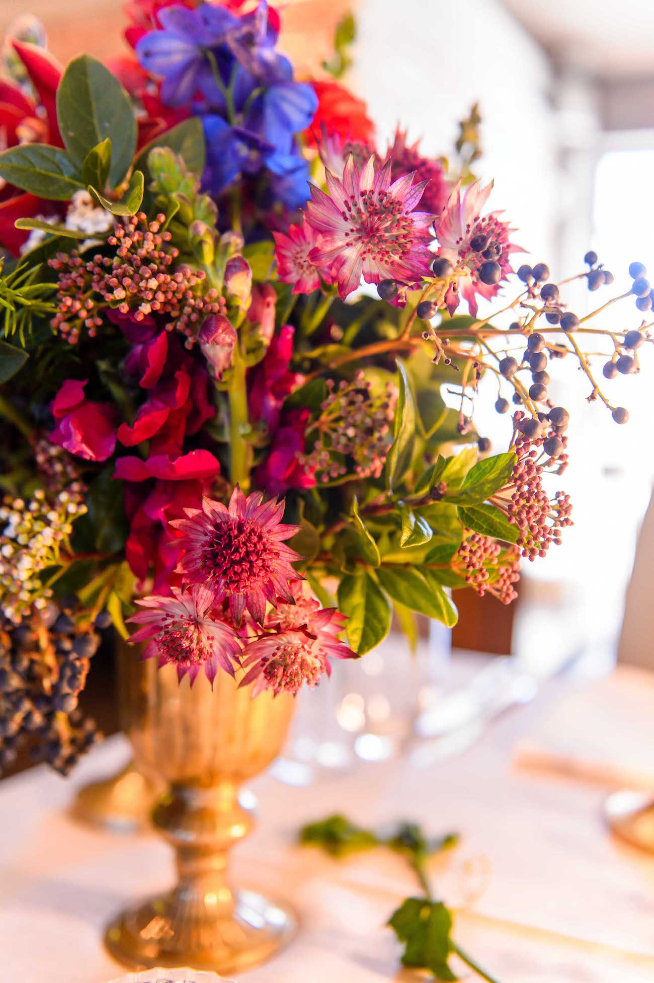 Colorful Opulent Florals | Credit: Vizion Photography