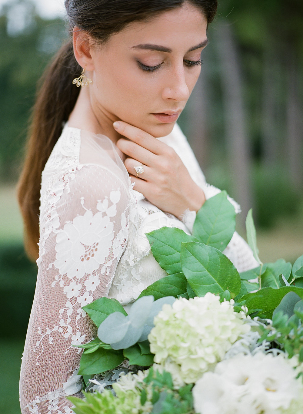 Lace Sleeve Wedding Dress | Credit: Magnolia & Magpie Photography