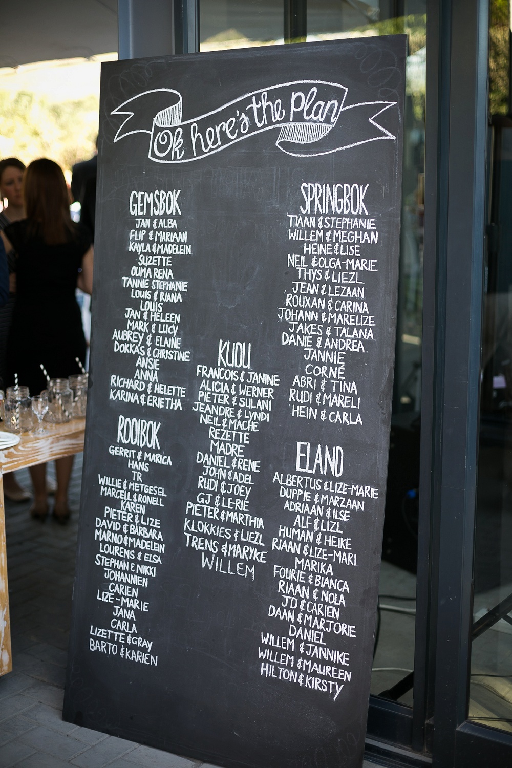 Chalkboard Table Plan | Credit: Karina Conradie