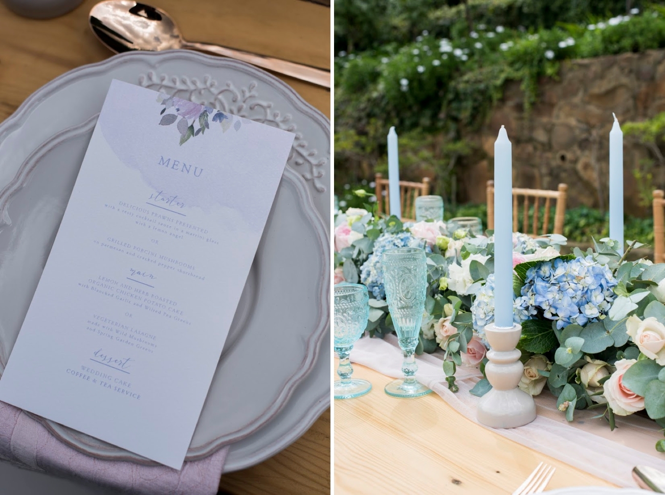 Pantone Serenity & Rose Quartz Wedding Inspiration | Credit: Jack & Jane Photography