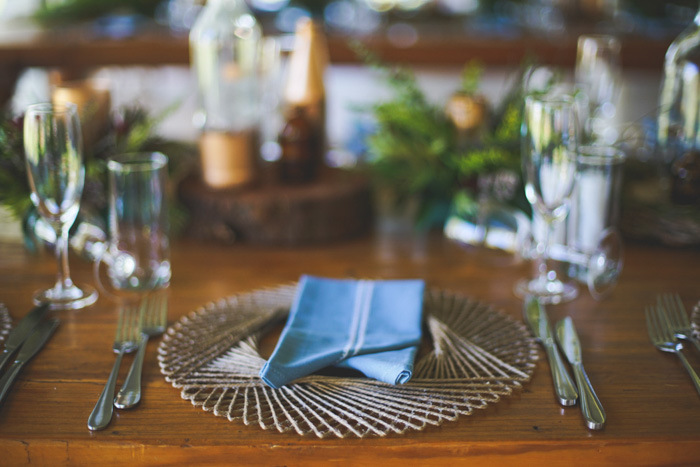 Autumn Greenery DIY Wedding Place Setting | Credit: Those Photos