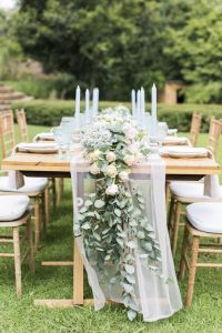 Table with Floral Runner | Credit: Jack & Jane Photography